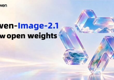 Qwen-Image-2.1 AI image generation and editing model showing transparent images, multiple references and local editing features